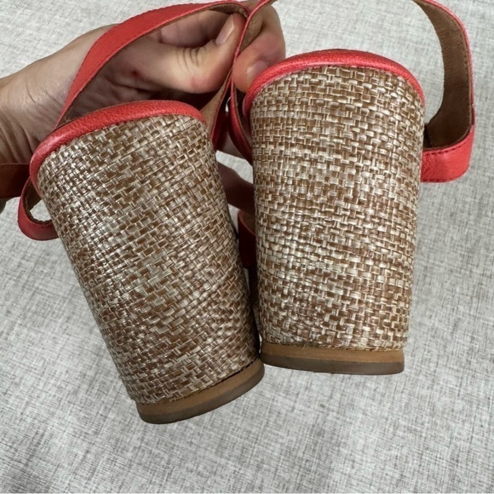 Corso Como leather platform‎ wedge ankle trap summer beachy size 10 - Picture 9 of 16